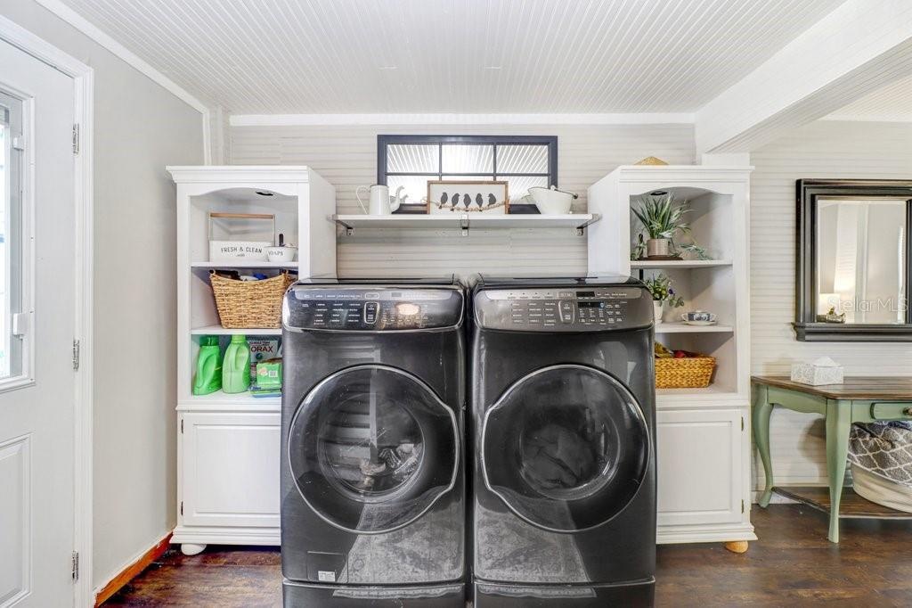 Laundry in downstairs living area