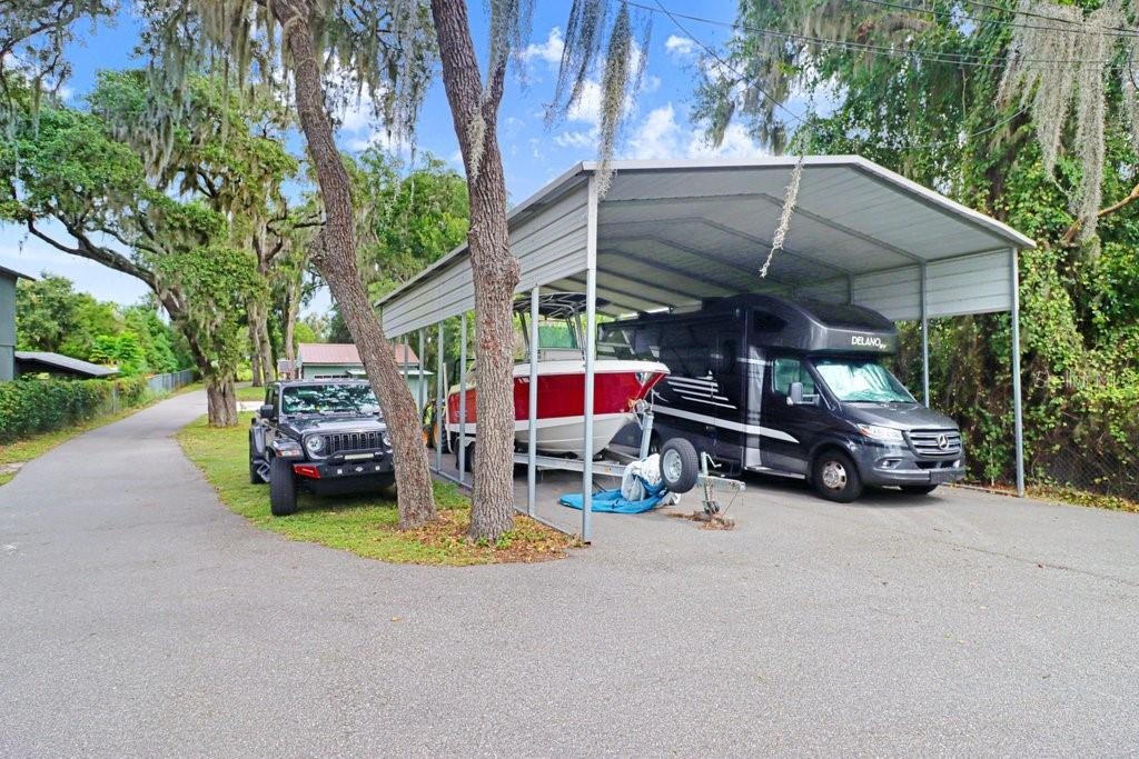 RV Carport with hookup