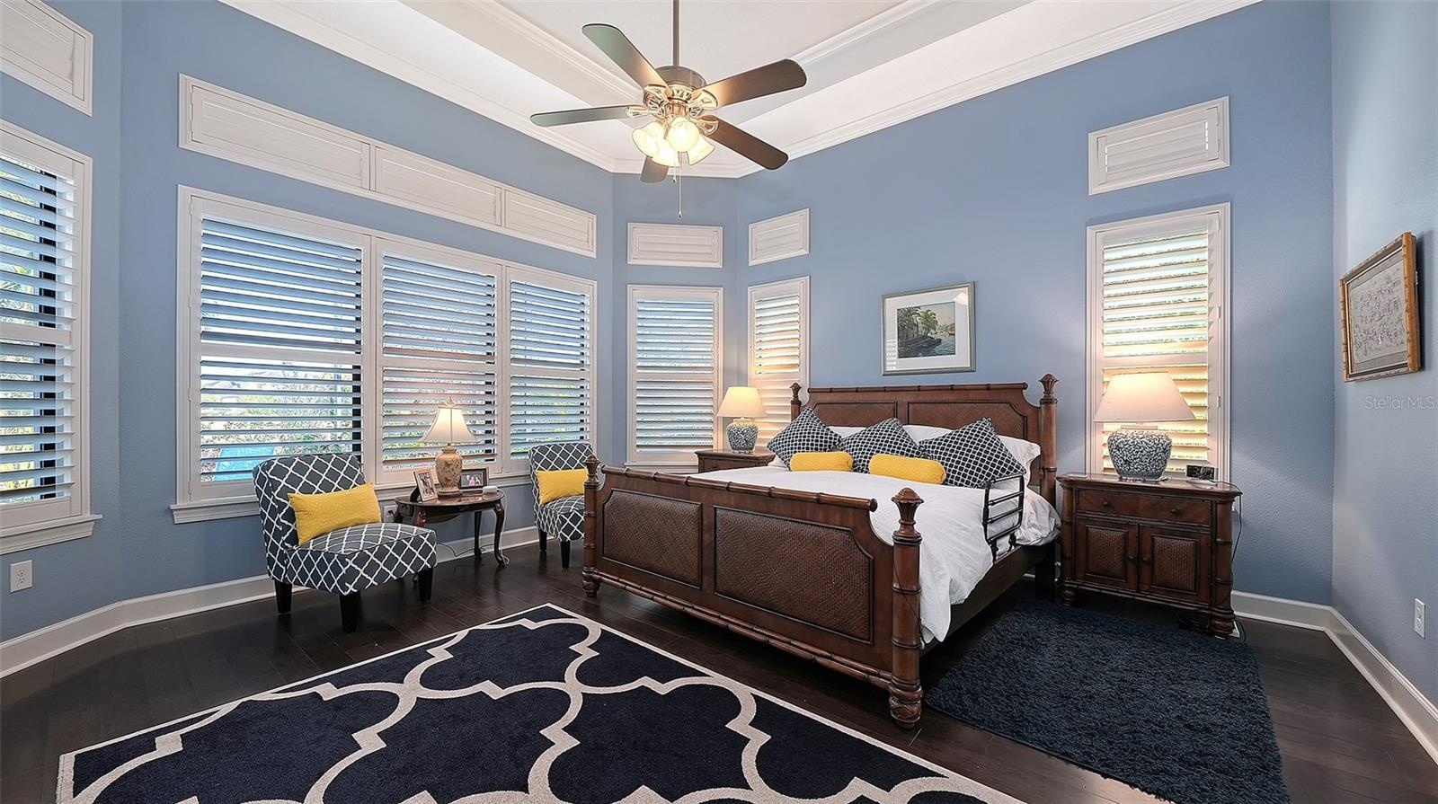 Primary Bedroom with Bay Windows