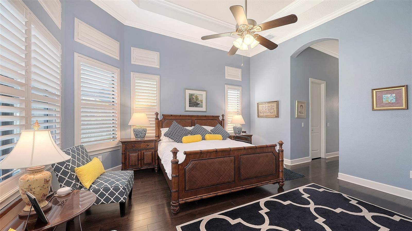Primary Bedroom with California Shutters