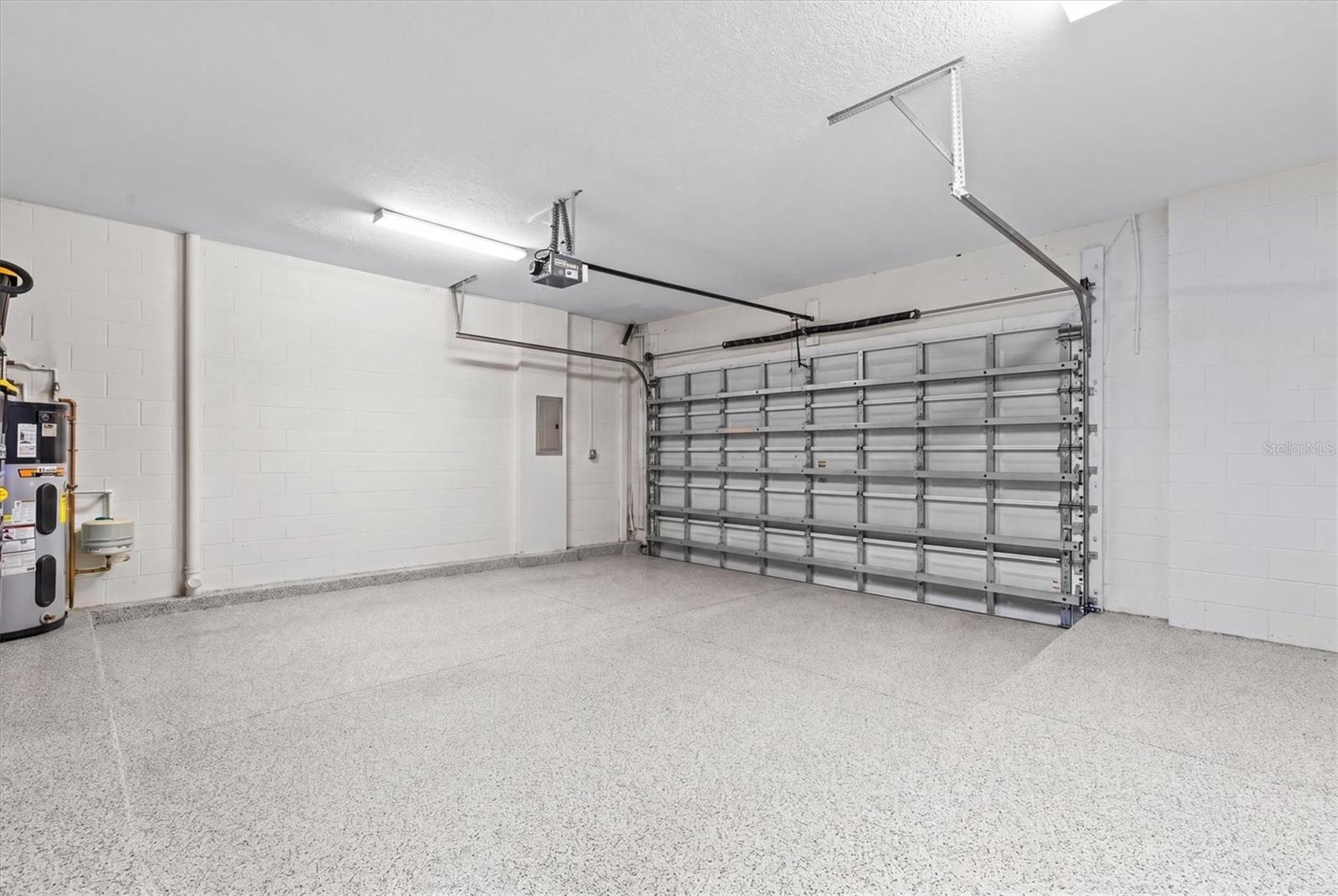 Oversized 2 car garage.
