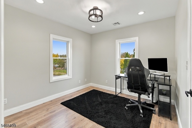 bedroom being used as office