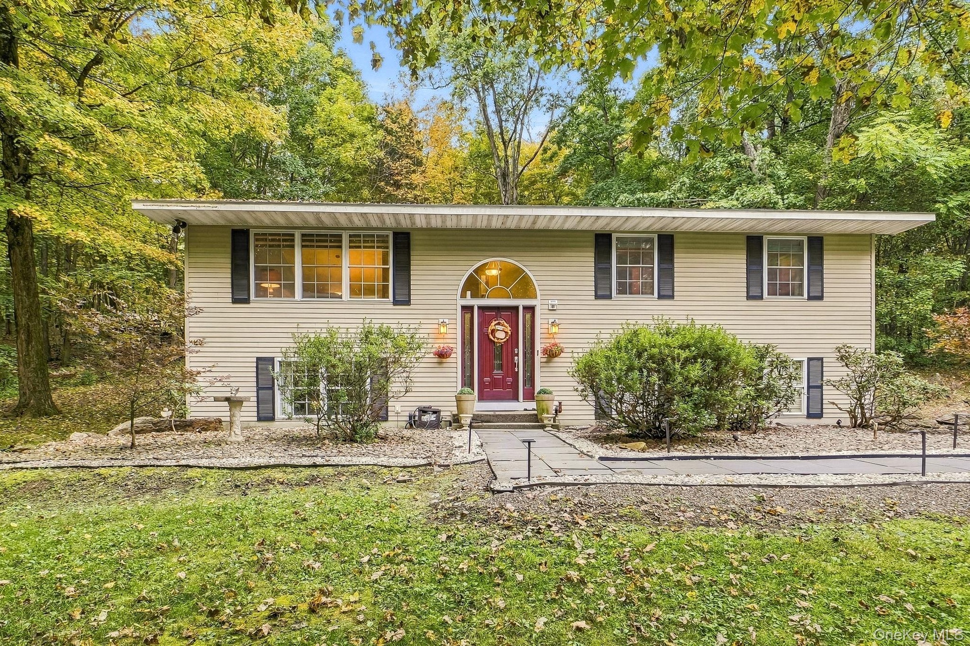 Home sits in a picturesque setting.