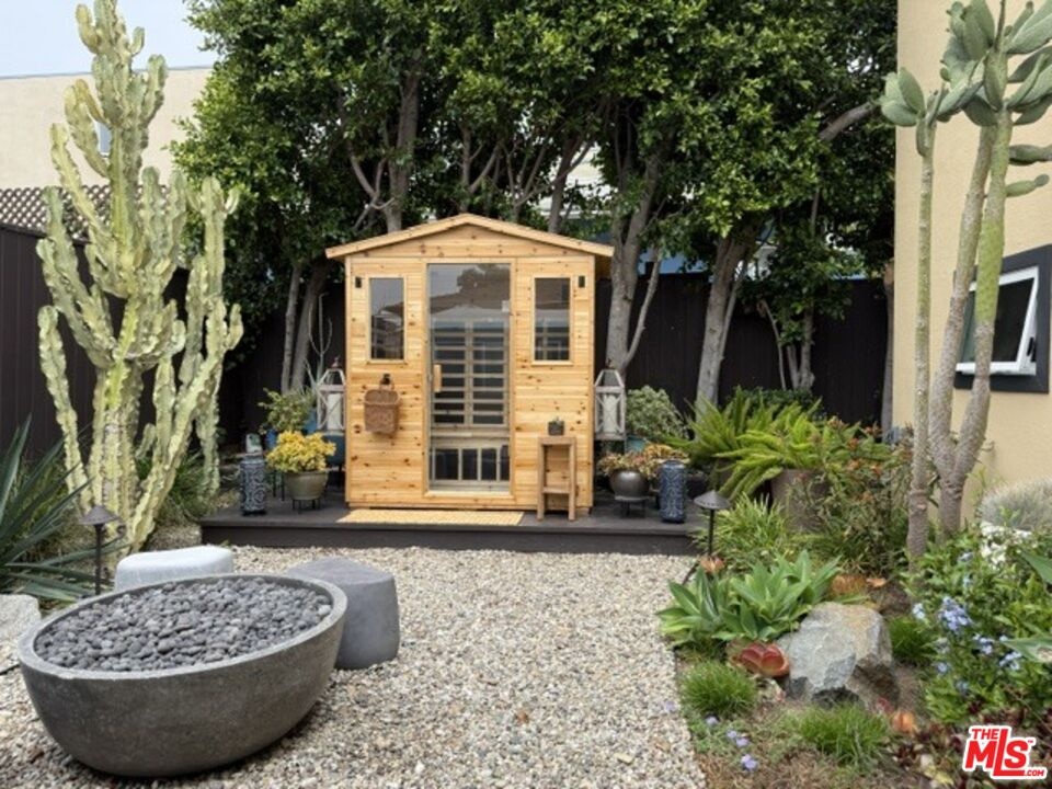 Backyard with Sauna and Firepi