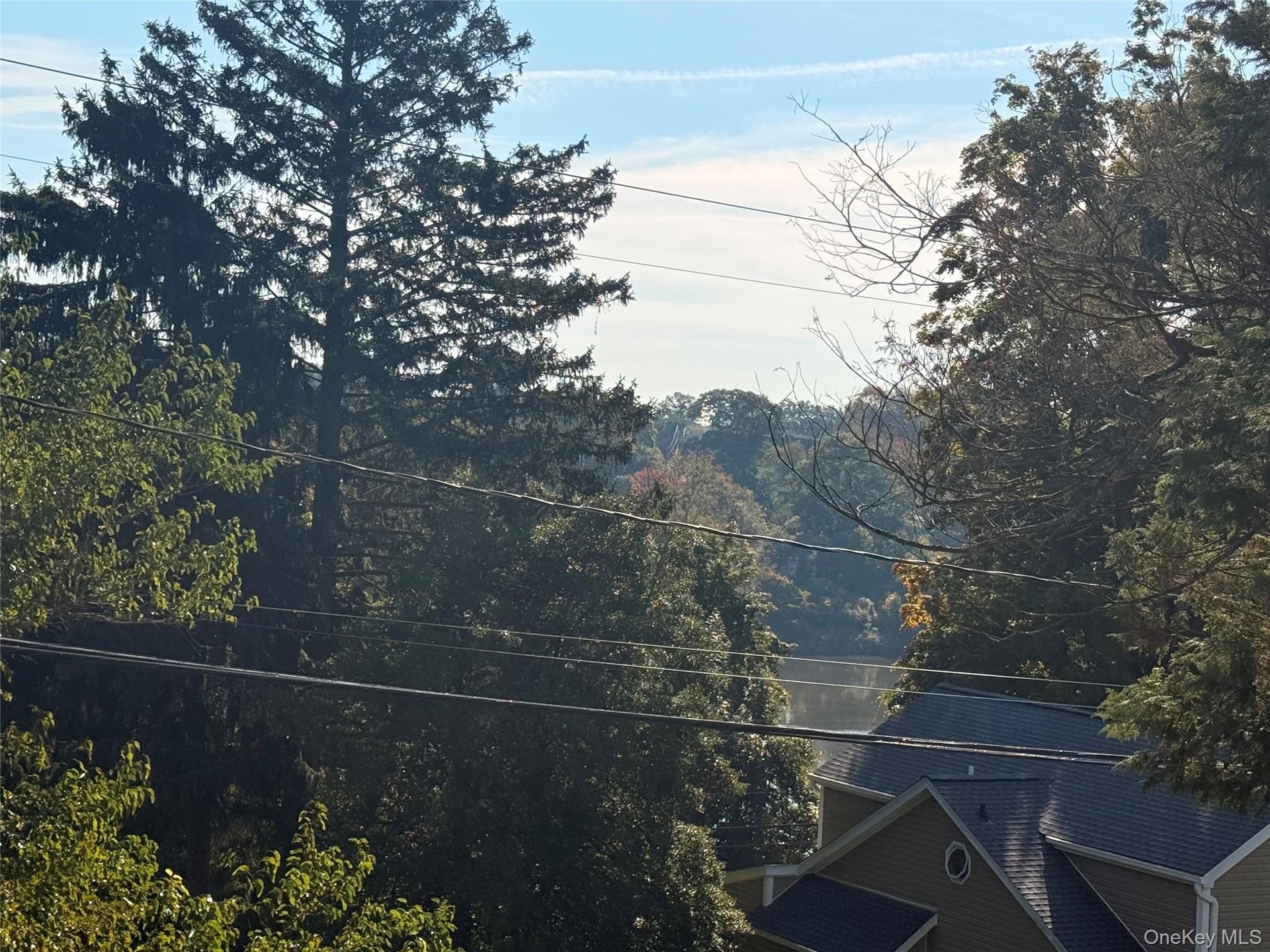 Lake views from the living room