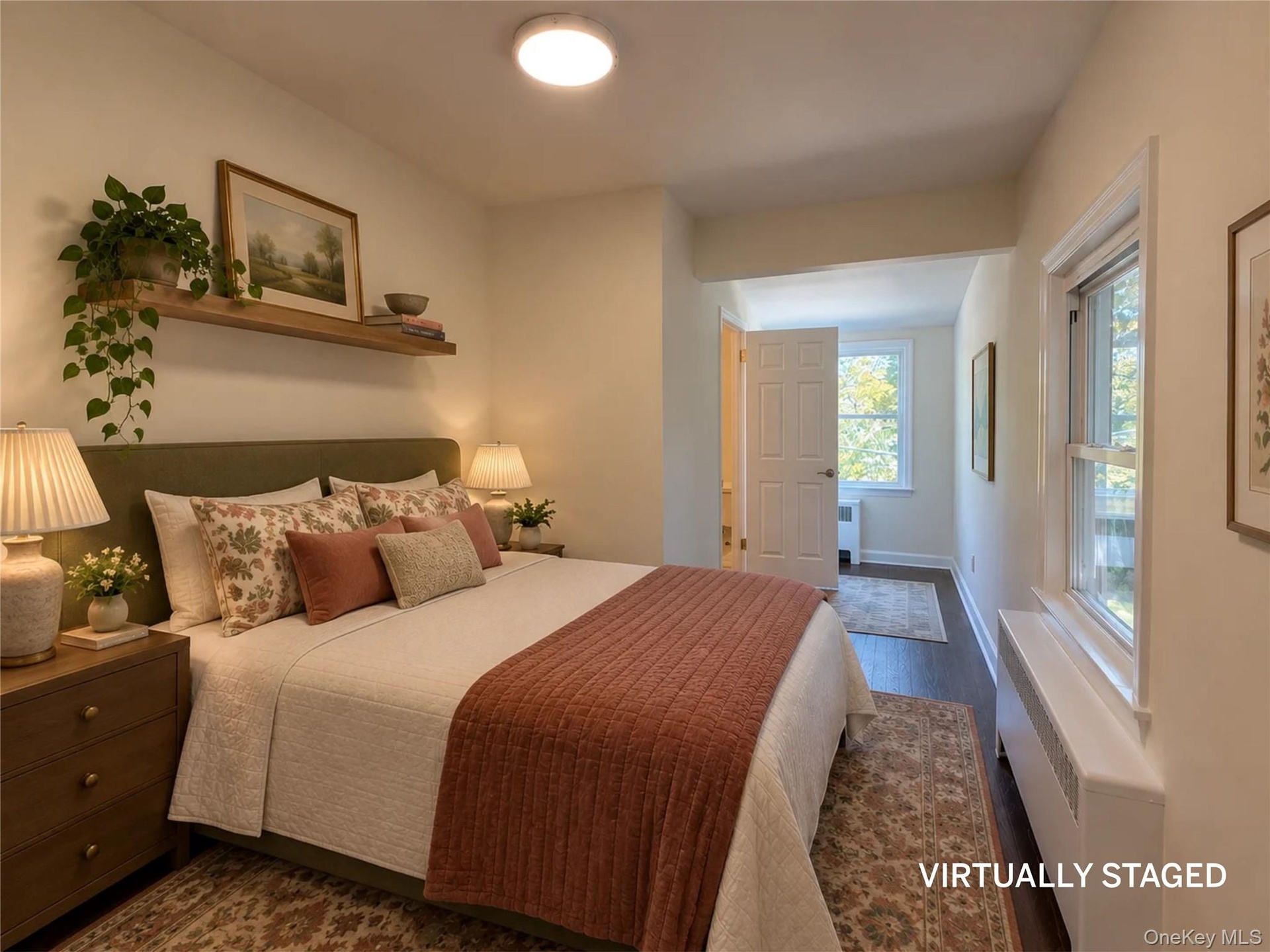 VIRTUALLY STAGED first floor bedroom