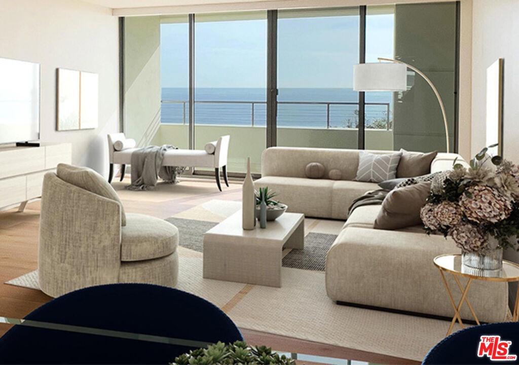 Living room with balcony acces