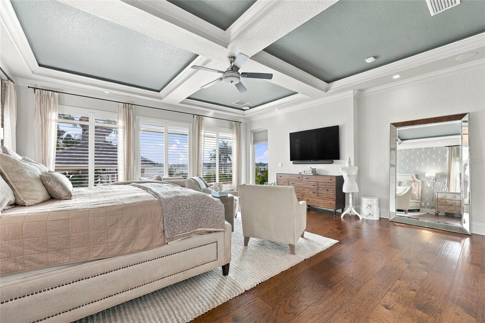 PRIMARY SUITE WITH VIEWS OF LAKE DOWN