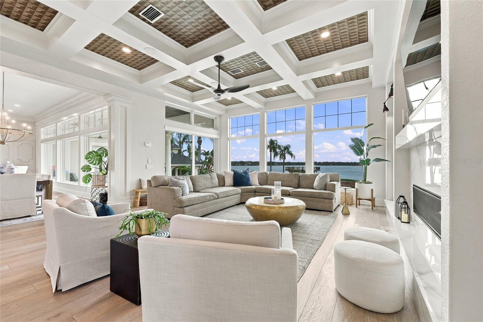 FAMILY ROOM WITH VIEWS OF LAKE DOWN