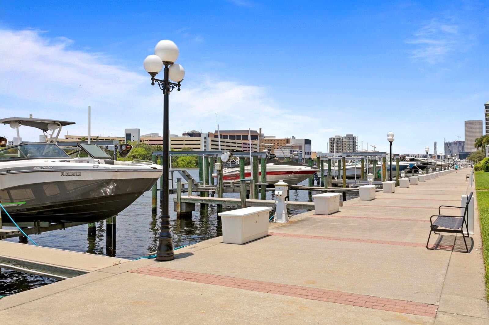 For boating enthusiasts, nearby slips are available for rent or purchase, adding a layer of luxury to your lifestyle.