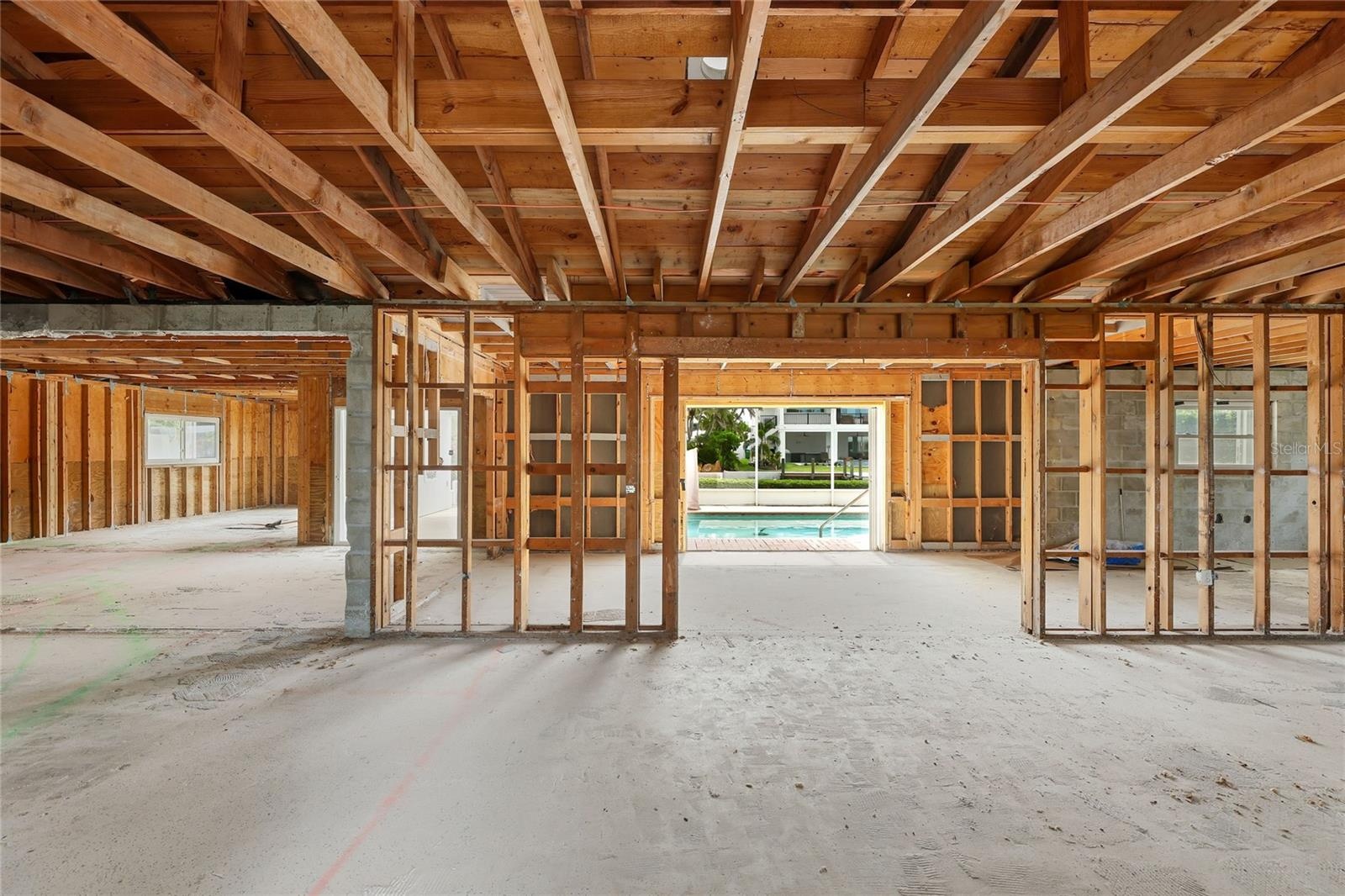 Spacious interior ready for remodeling