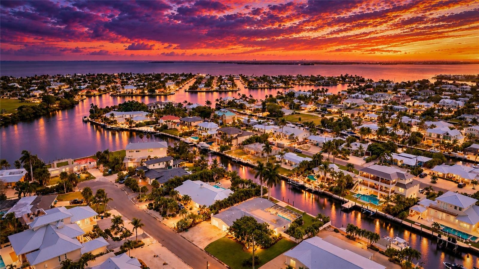 The intracoastal waterway in the background