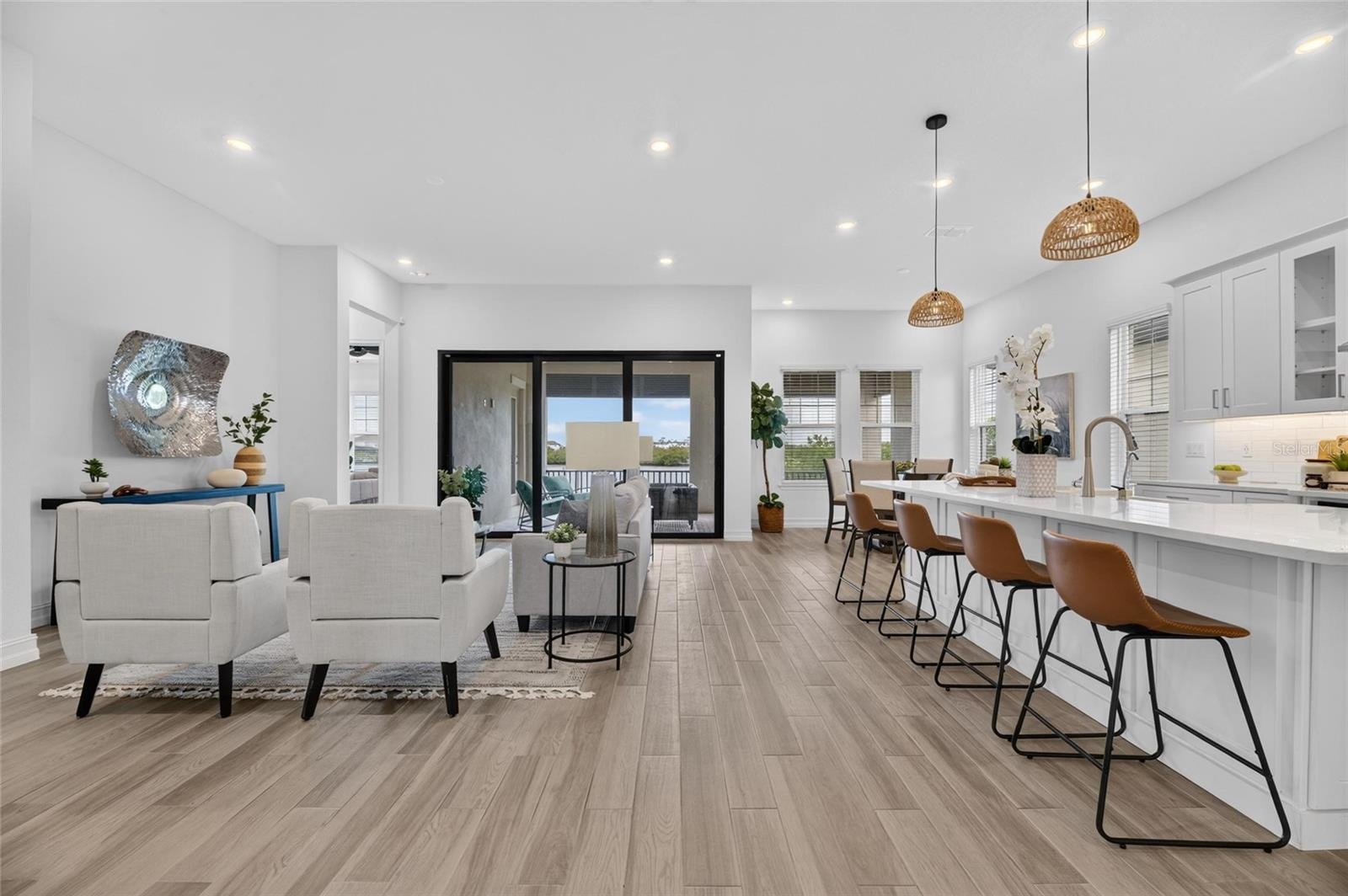 Kitchen and Living Room