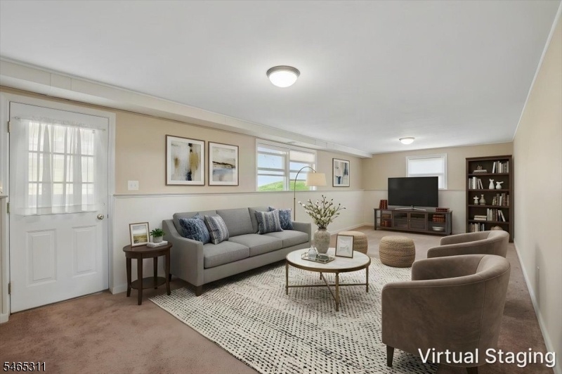 Family Room Virtually Staged