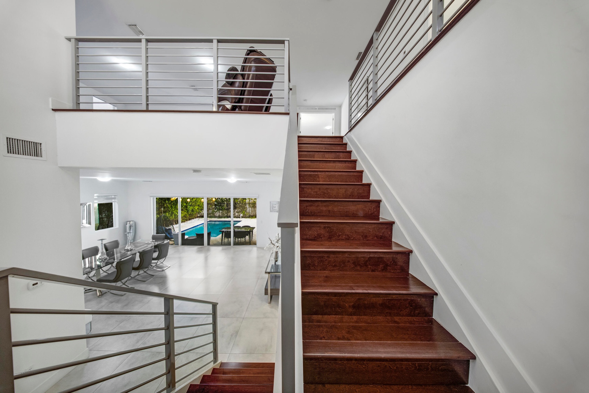 WOOD FLOOR STAIRS