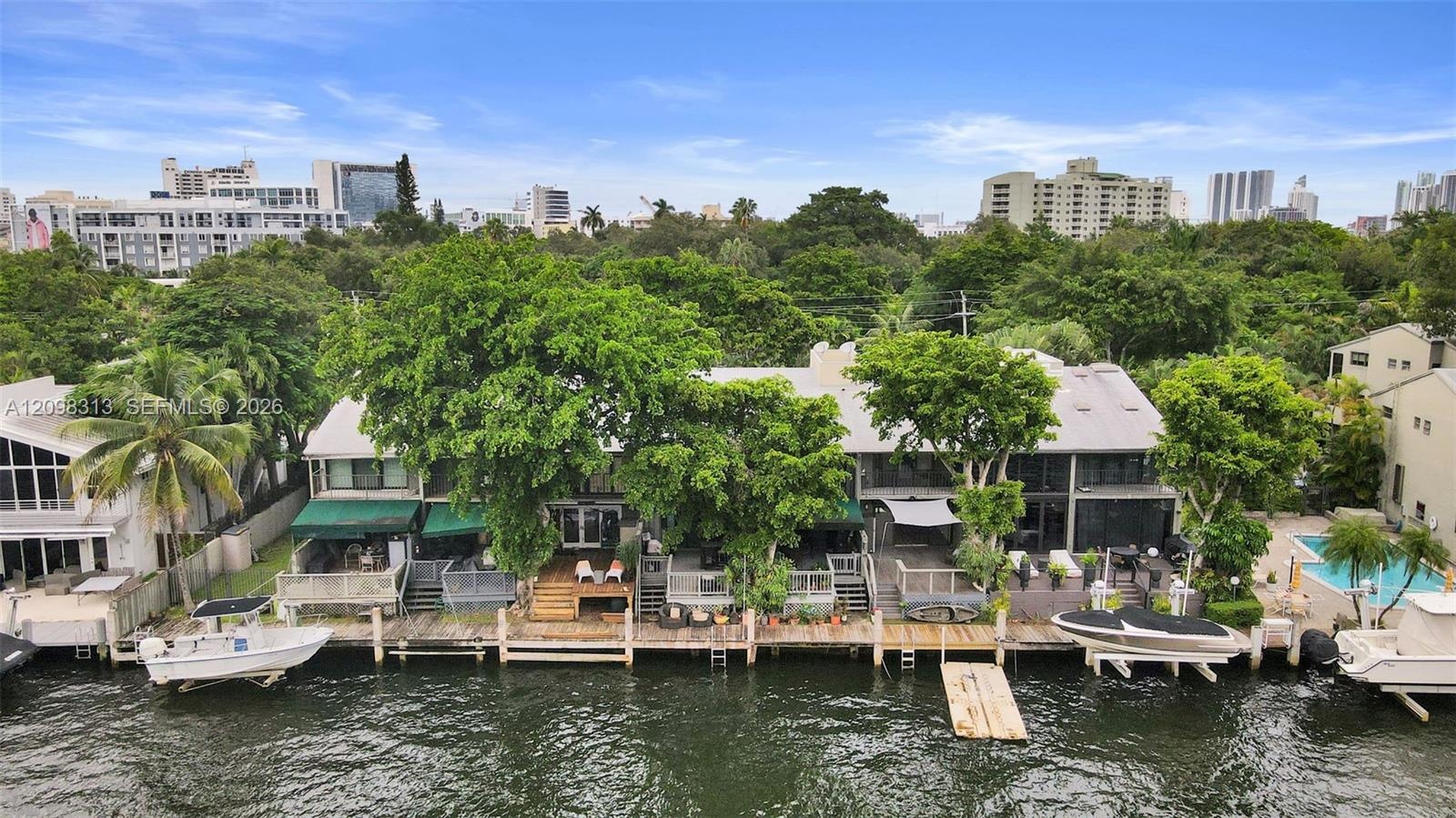 Step directly from your patio/deck to the river and your included 16-ft boat slip.