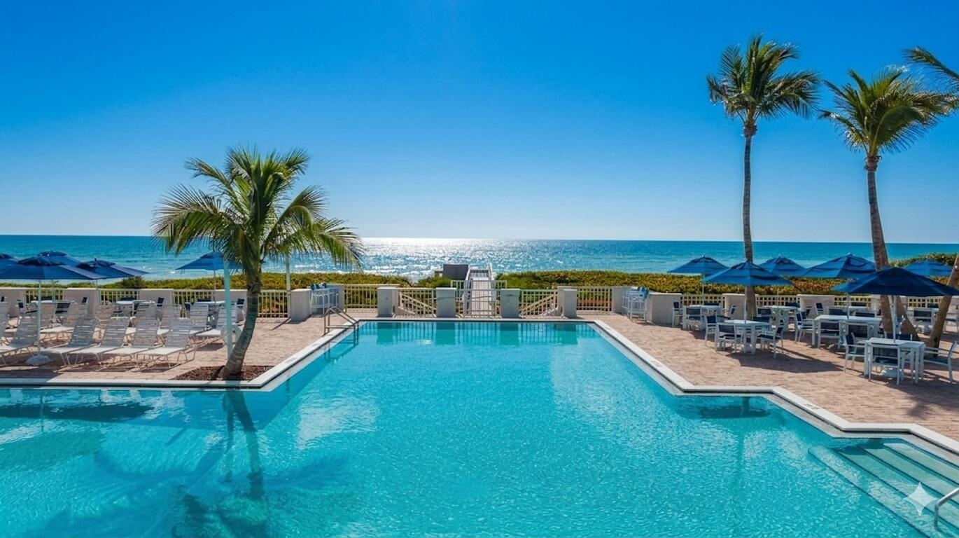 Experience coastal serenity at the Beach Club, where your private beach retreat, sun-drenched pool deck, and sophisticated oceanfront bar and dining a