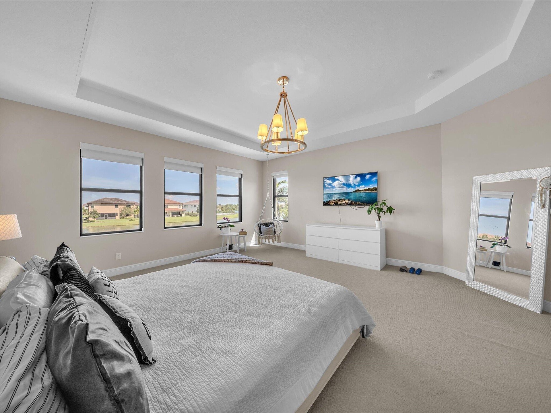 full angle shot master bedroom