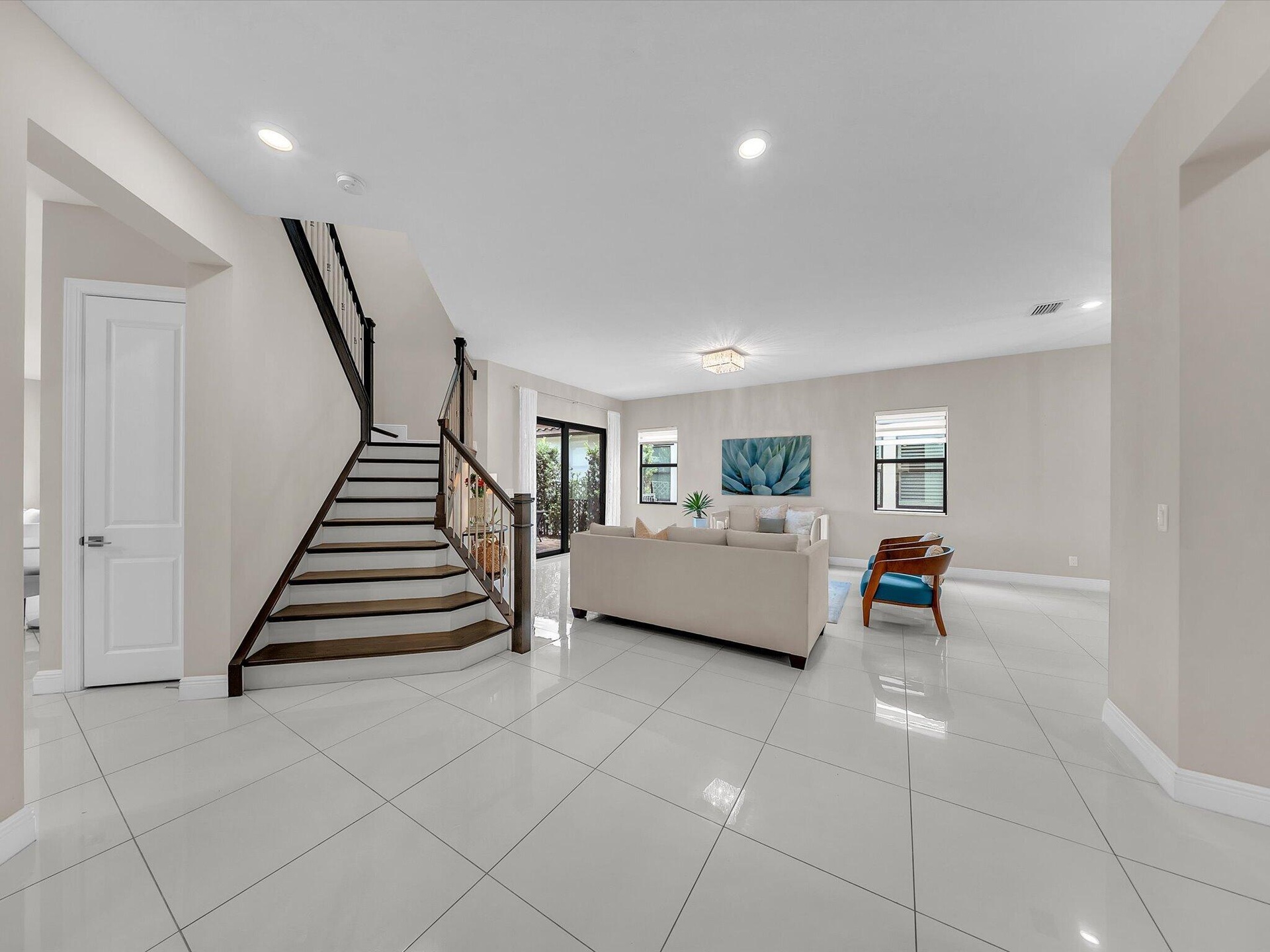 stairs near the living room