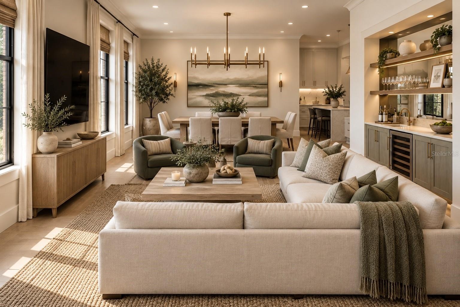 Great Room rendering for inspiration
