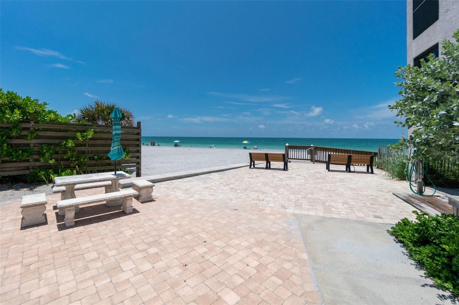 Community Sitting Area off the Beach