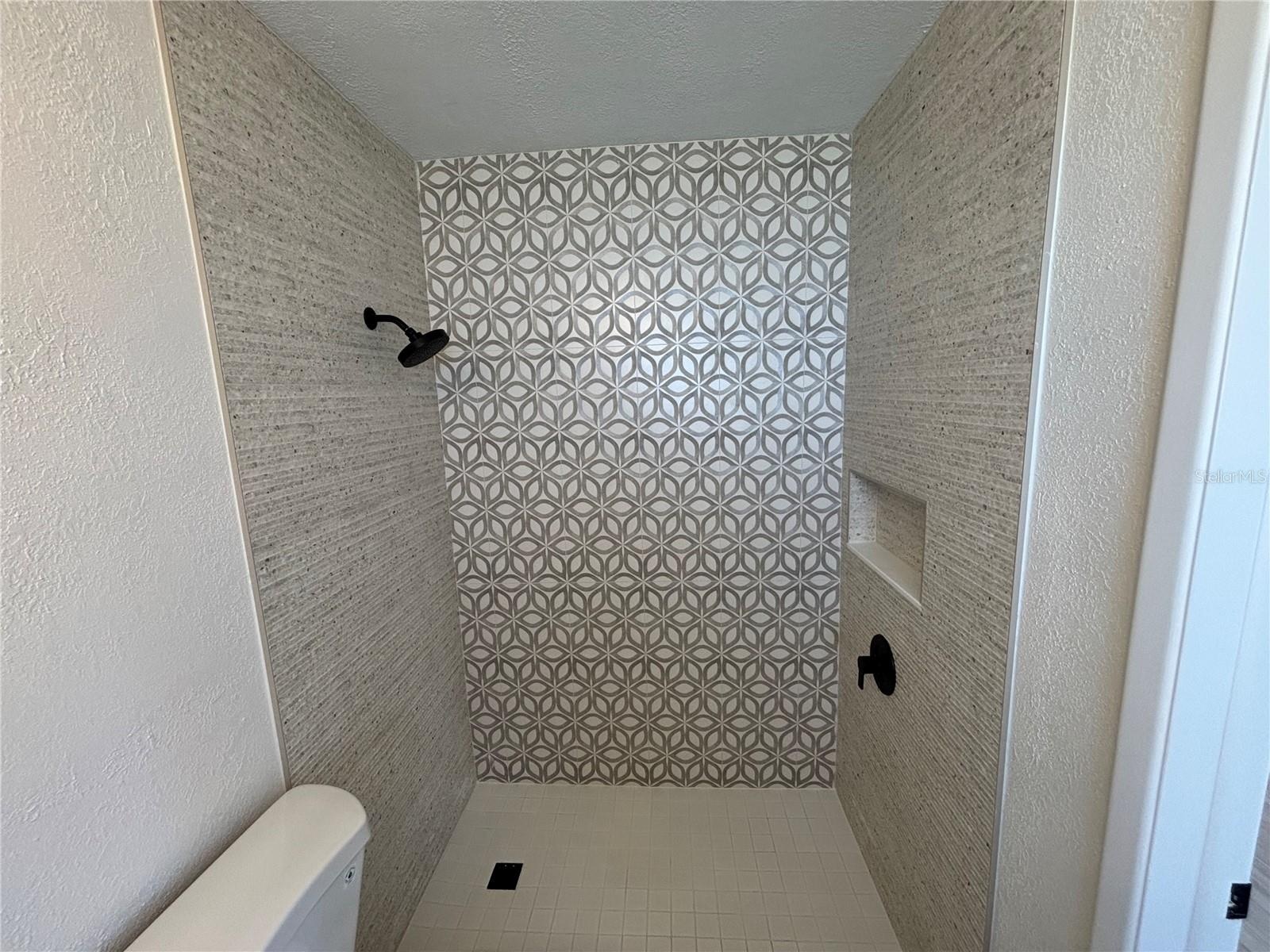 Large step in shower