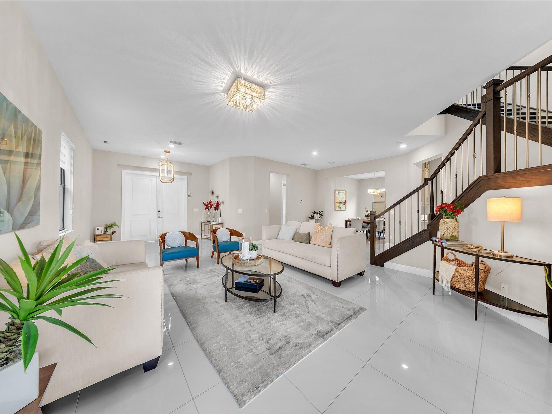 living room angle shot
