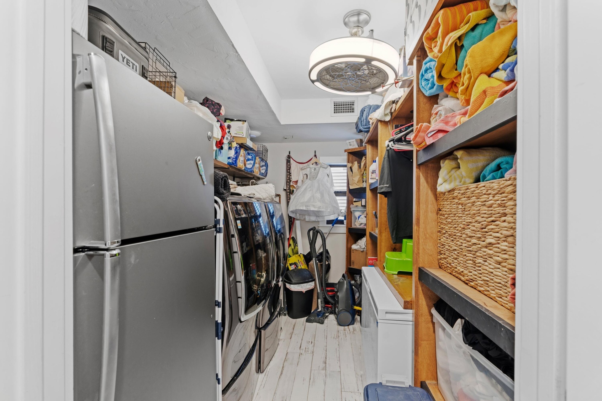 First floor laundry room, and extra frig and freezer.
