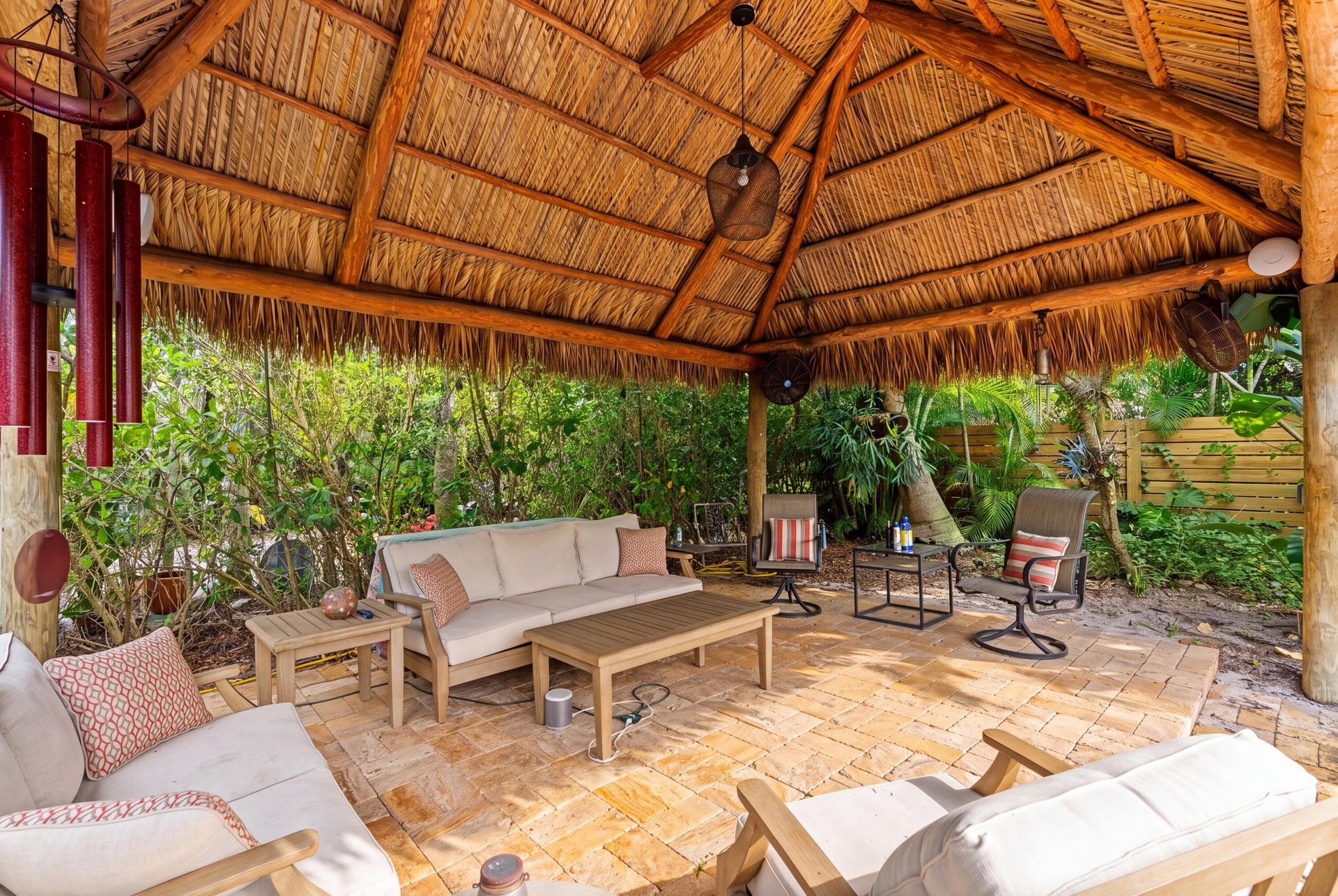 Tiki hut.