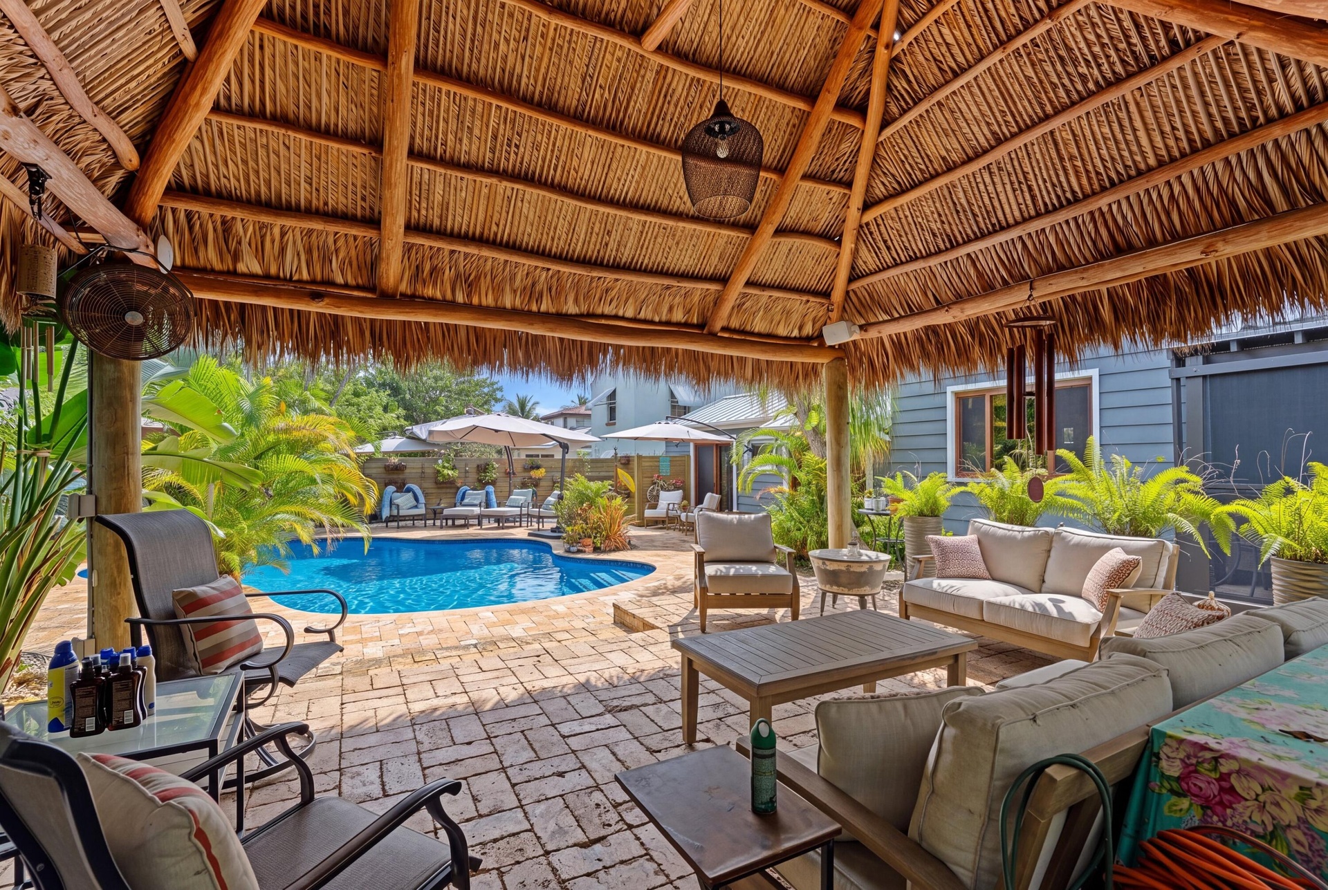 Tiki hut.