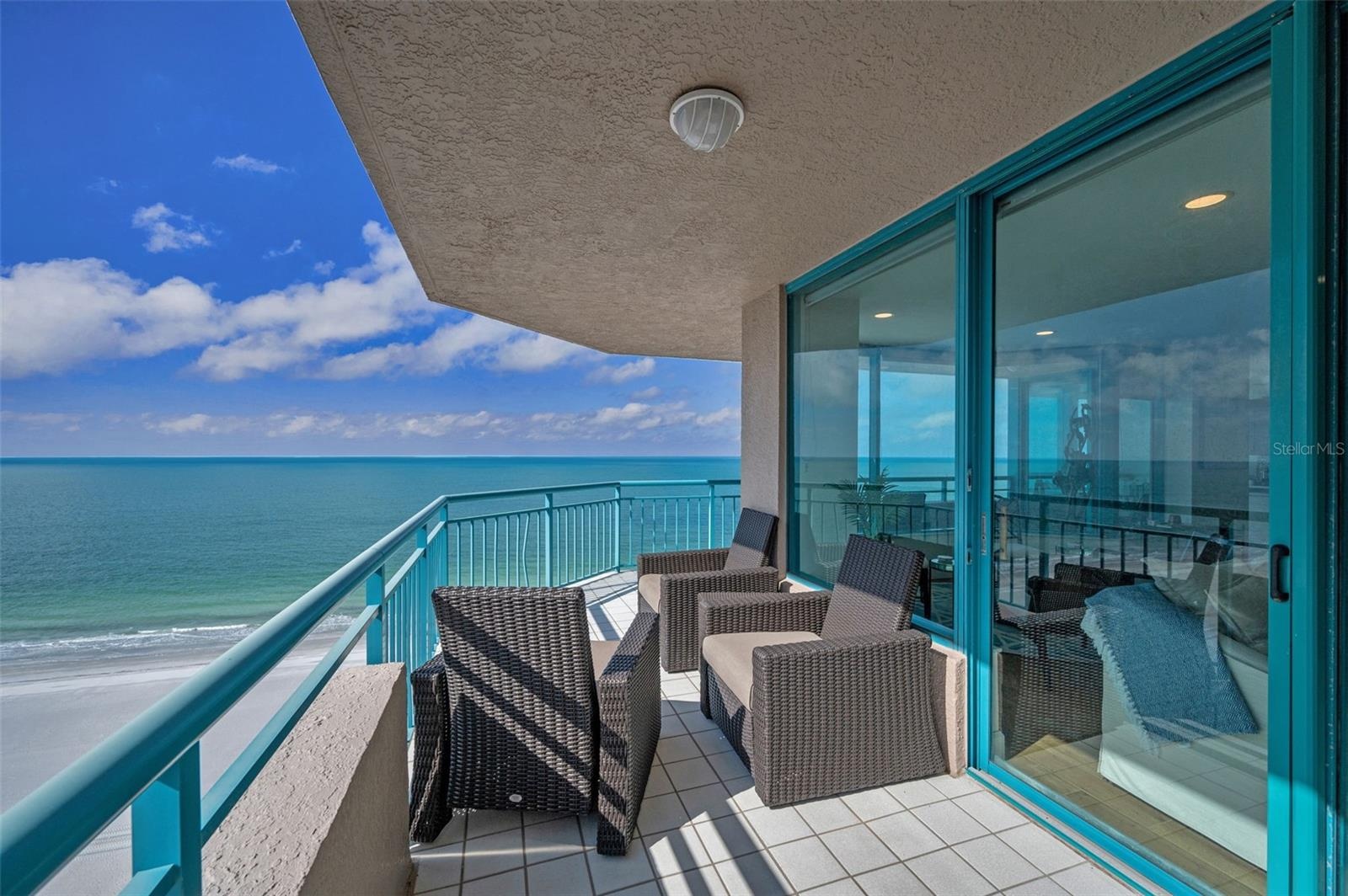 DIRECT GULF-FRONT! Offering Spectacular Panorama, Aquamarine Seascapes & Fabulous Nightly Sunsets, Wraparound Terrace. The warmth of Southern Exposure