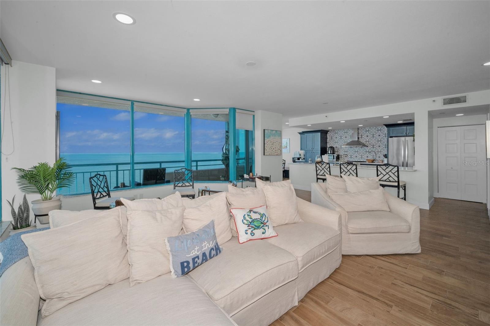 Comfort meets Modern Farmhouse Inspired Interior Style. Offering Spectacular Panorama, Aquamarine Seascapes & Fabulous Nightly Sunsets, Wraparound Ter