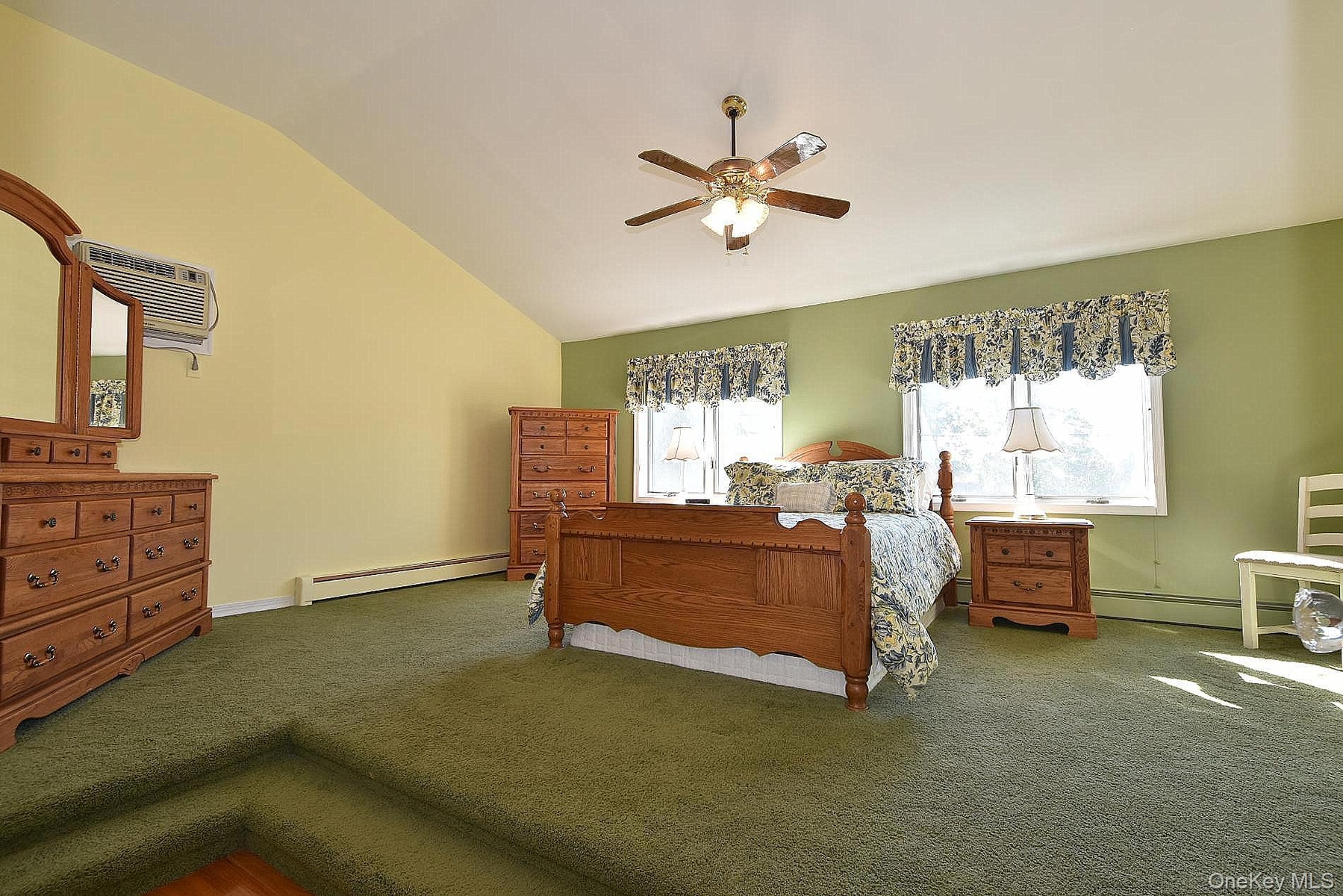 Primary Bedroom with Vaulted Ceiling