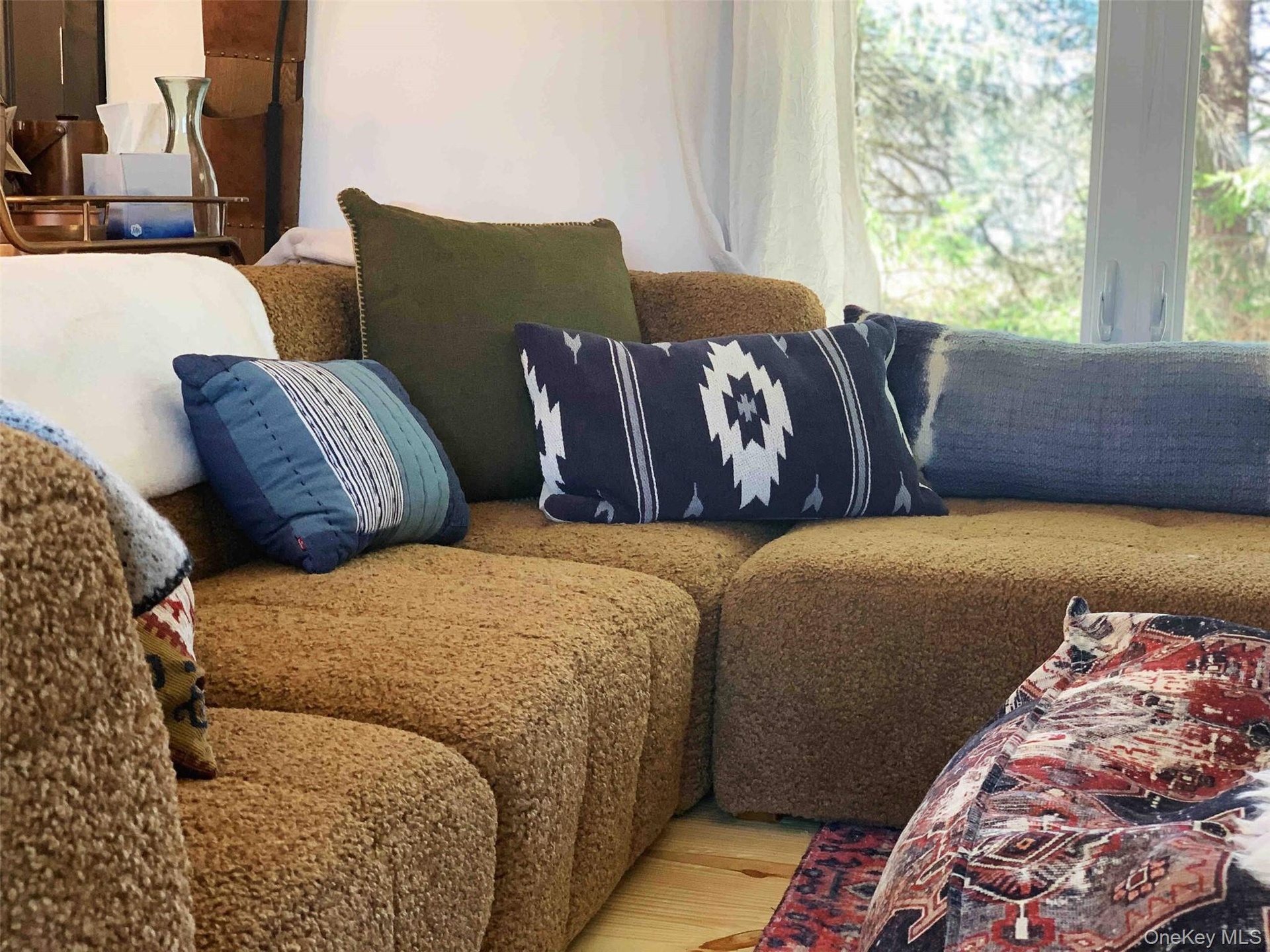 we call the teddy bear couch from pottery barn in main living space