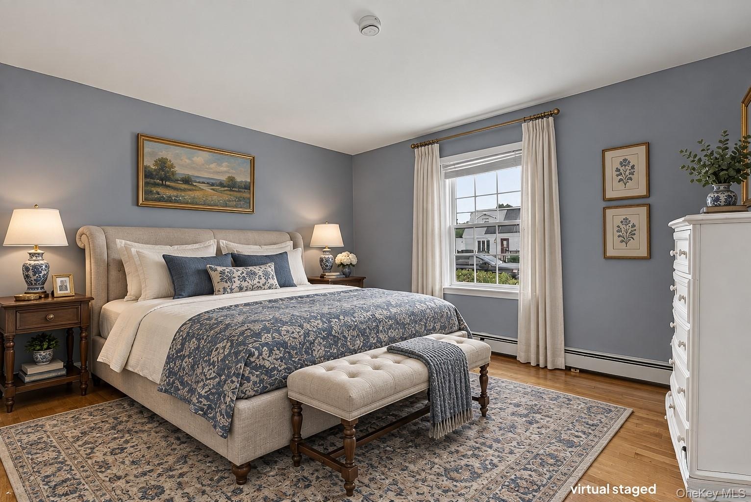Virtually Staged first floor bedroom