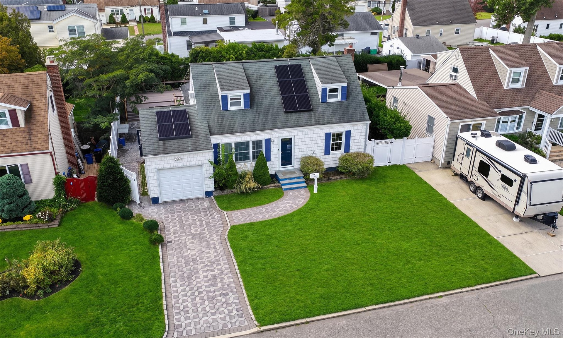 a redone driveway with beautiful pavers