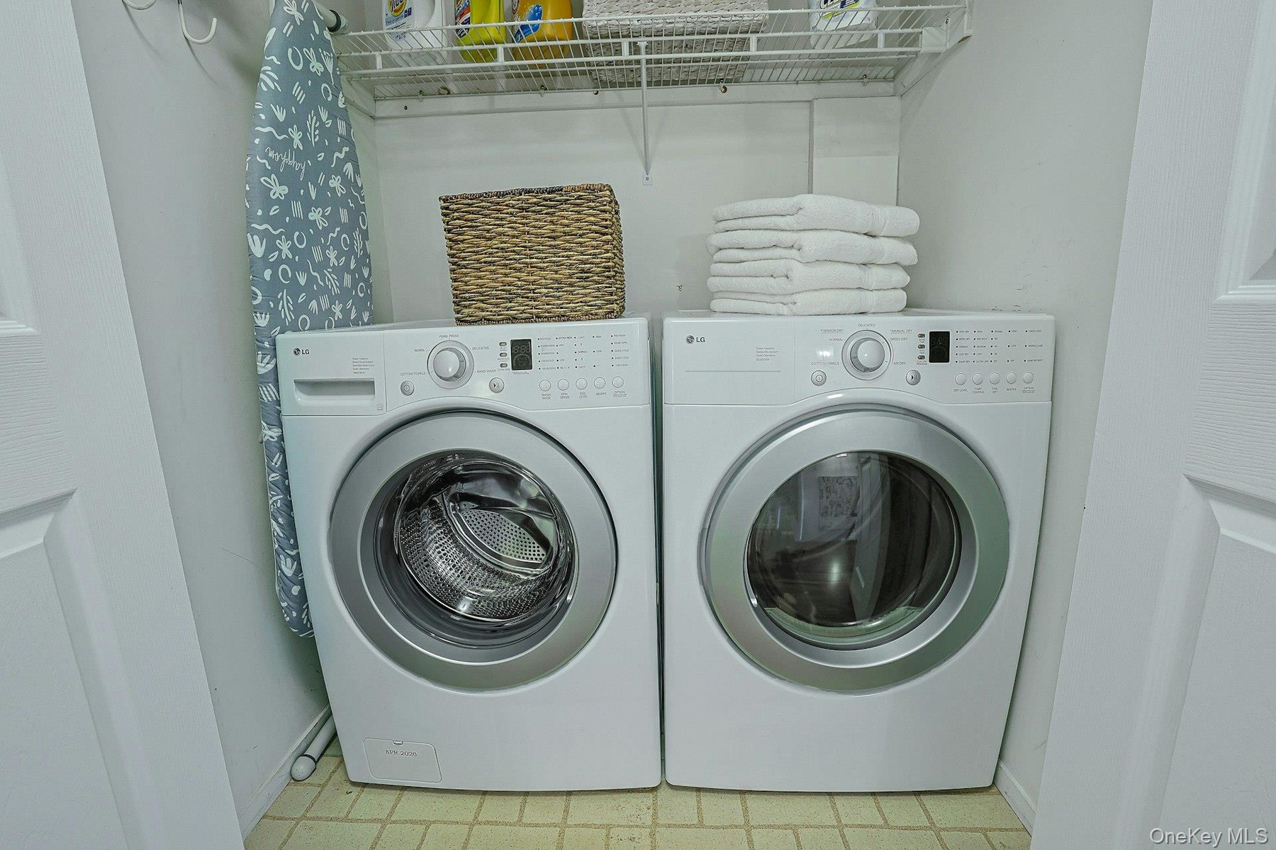 Washer/Dryer Closet on second floor