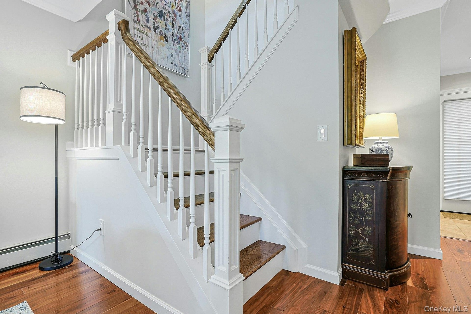 New railing and hardwood treads