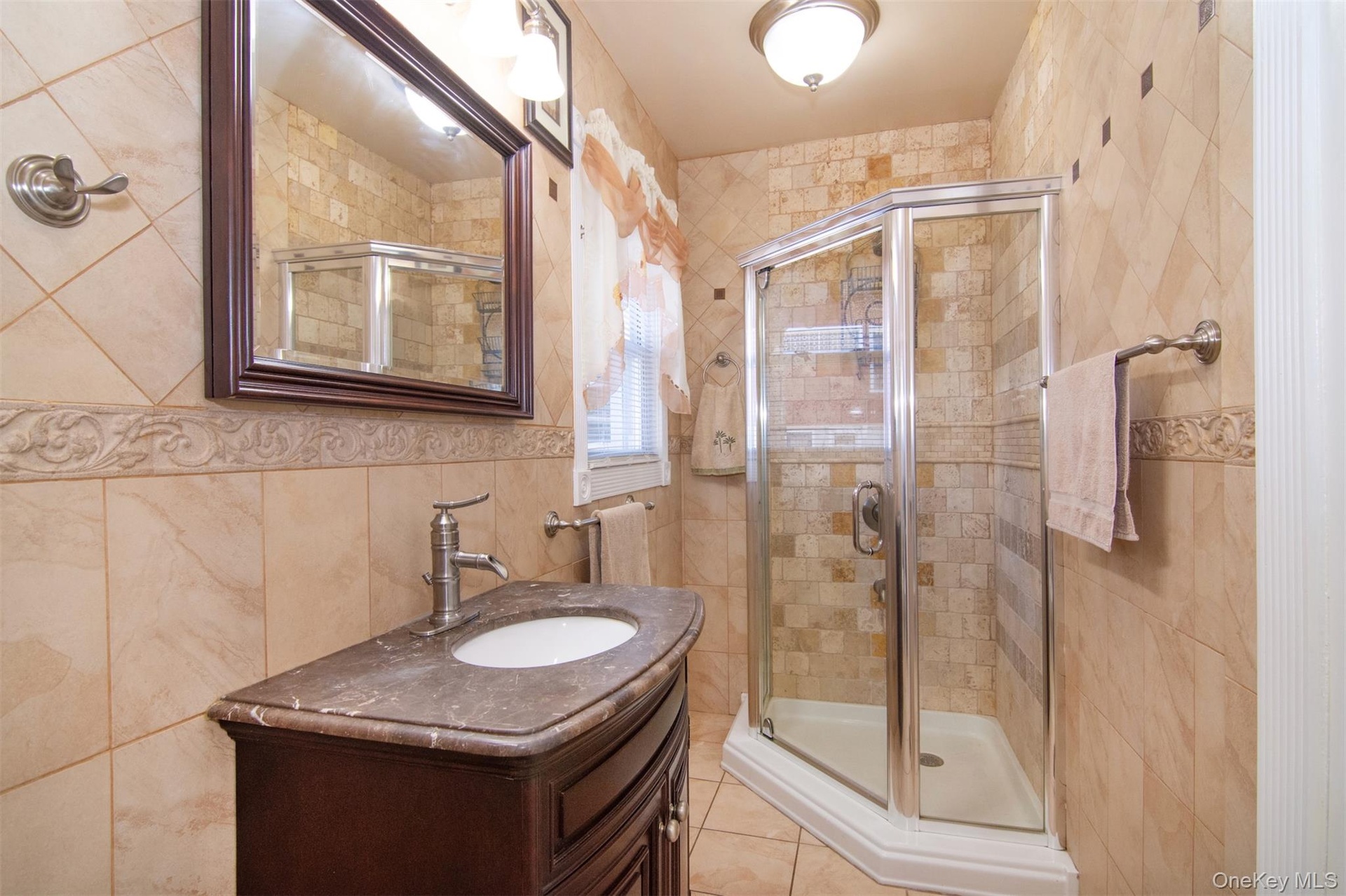 First Floor Full Bath with Walk-in shower and bidet