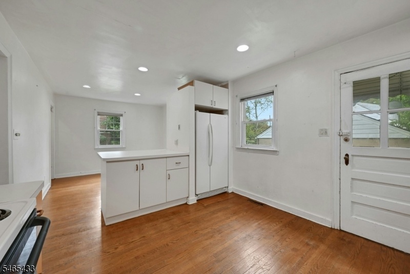 Kitchen Showing Side Door