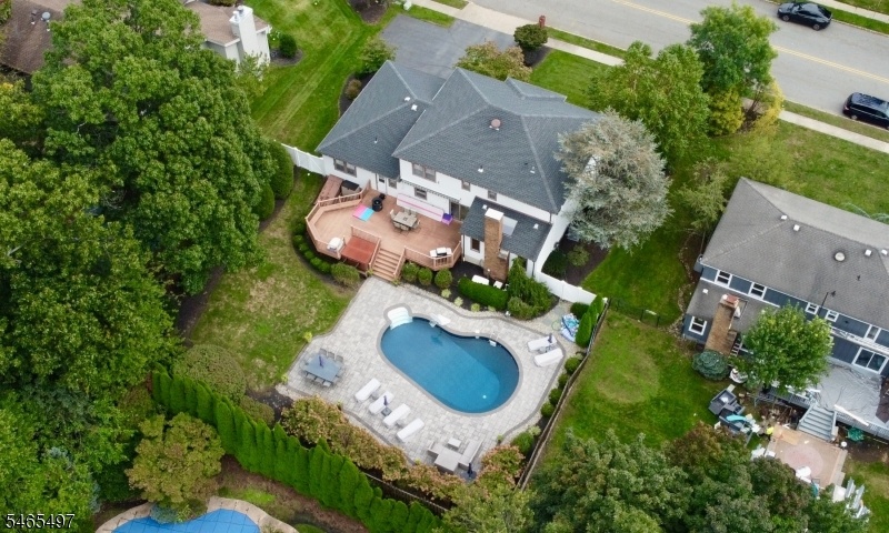 Aerial View Back Yard