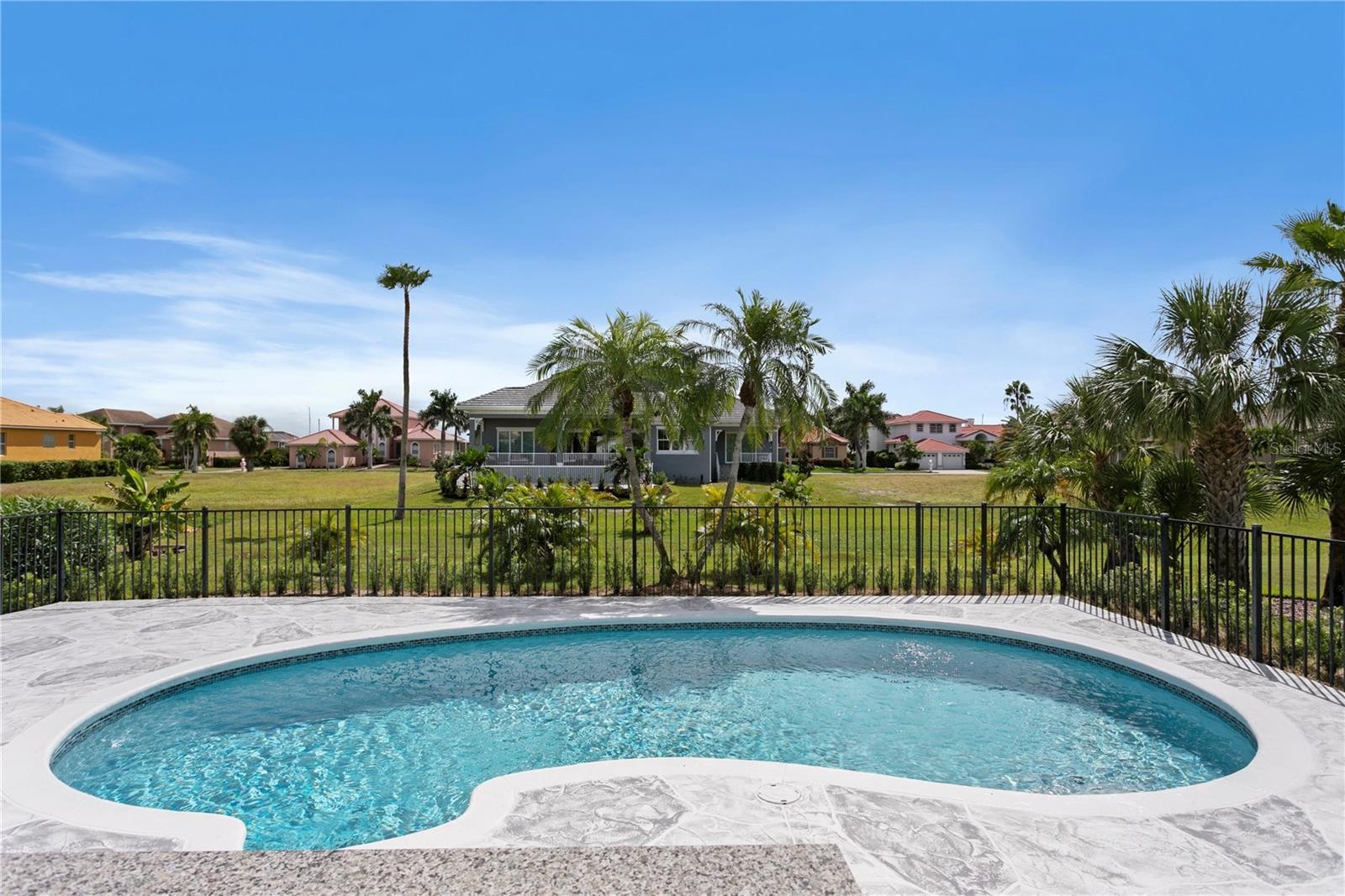 The newly refinished pool features upgraded jets, lighting, chlorination and filtration systems