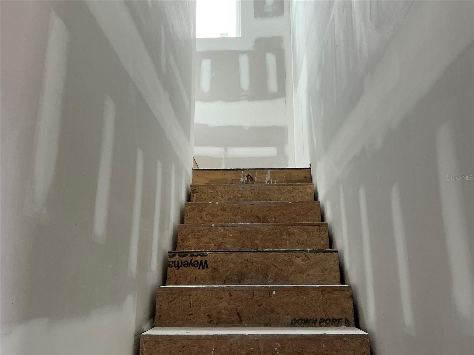 Going upstairs to the loft