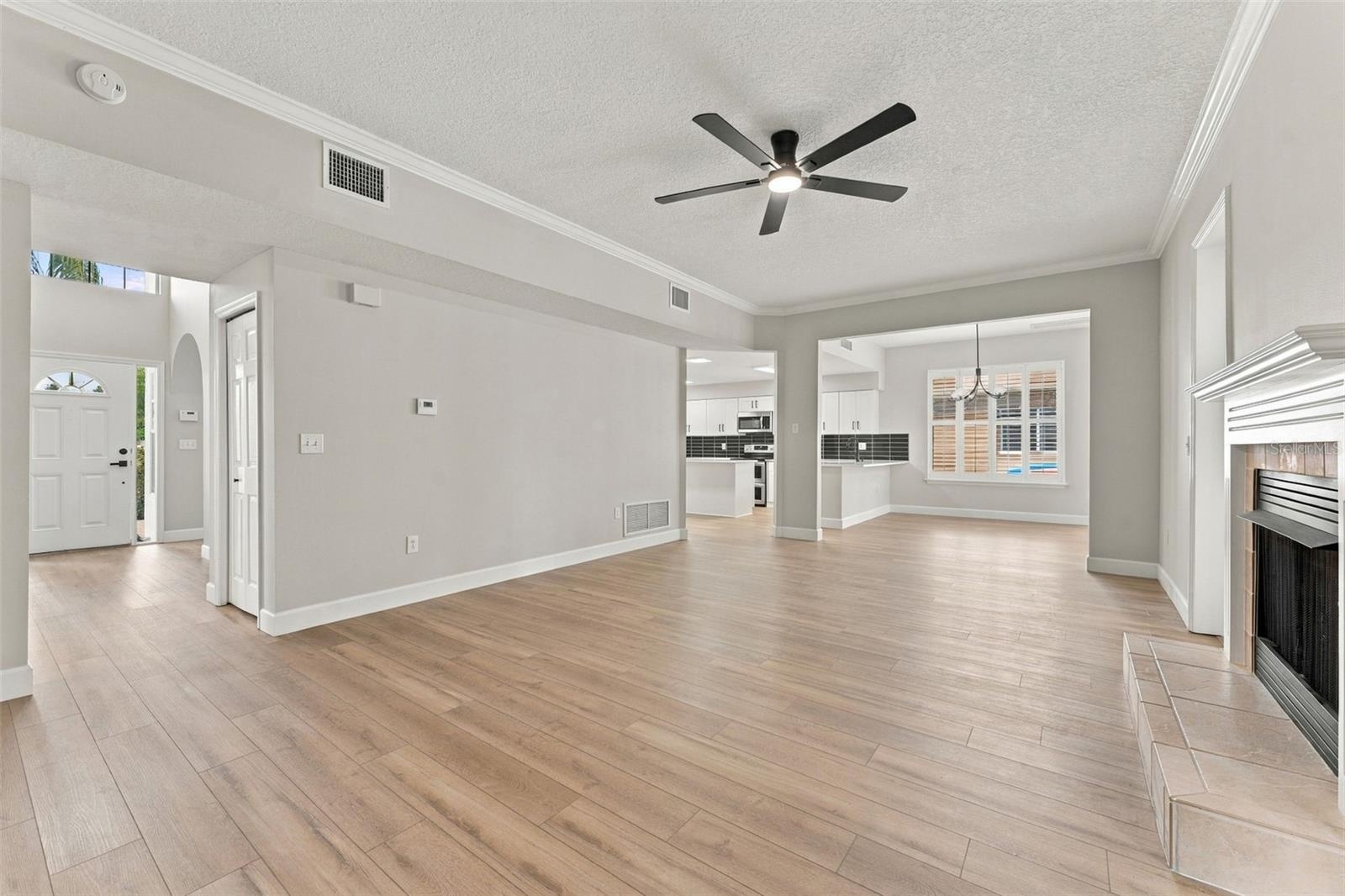 Beautiful new luxury vinyl plank flooring throughout