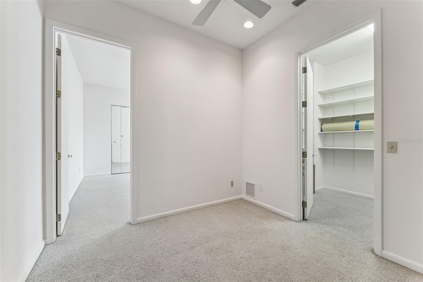 Upstair bonus room and huge walk in closet