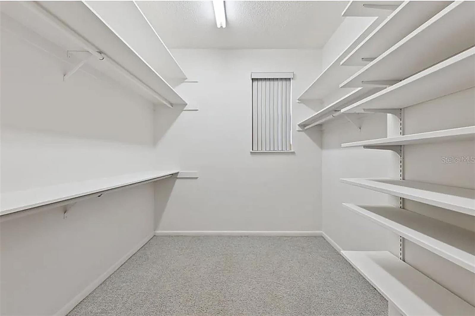 Walk in closet in upstairs 2nd primary suite