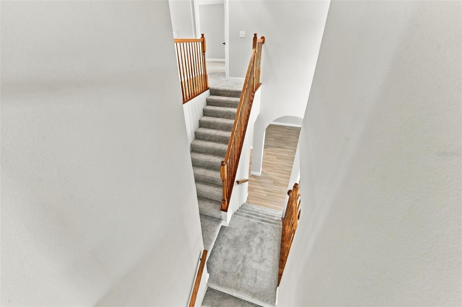 Grand staircase adds character to the home