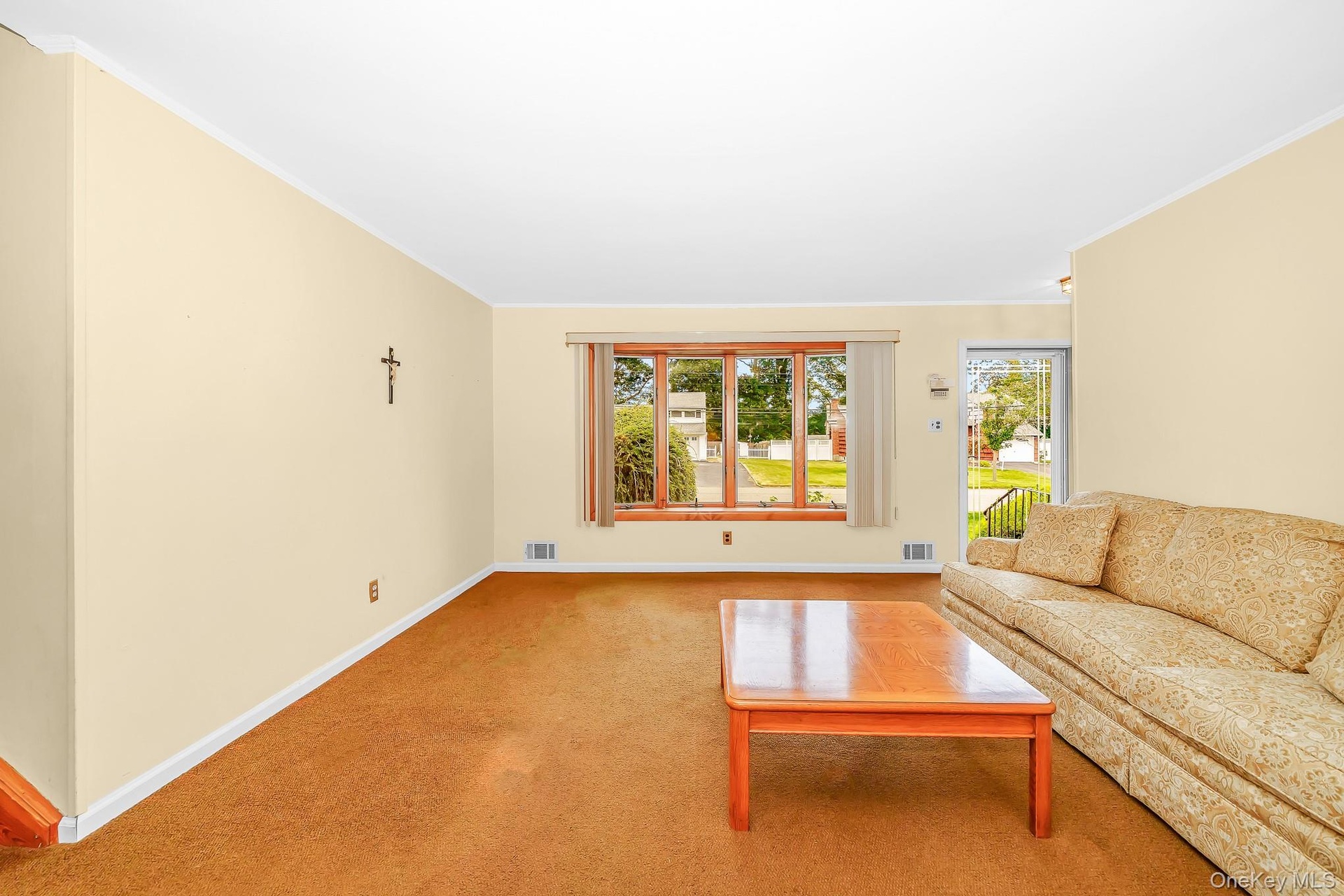 Carpet flooring has hardwood floor underneath