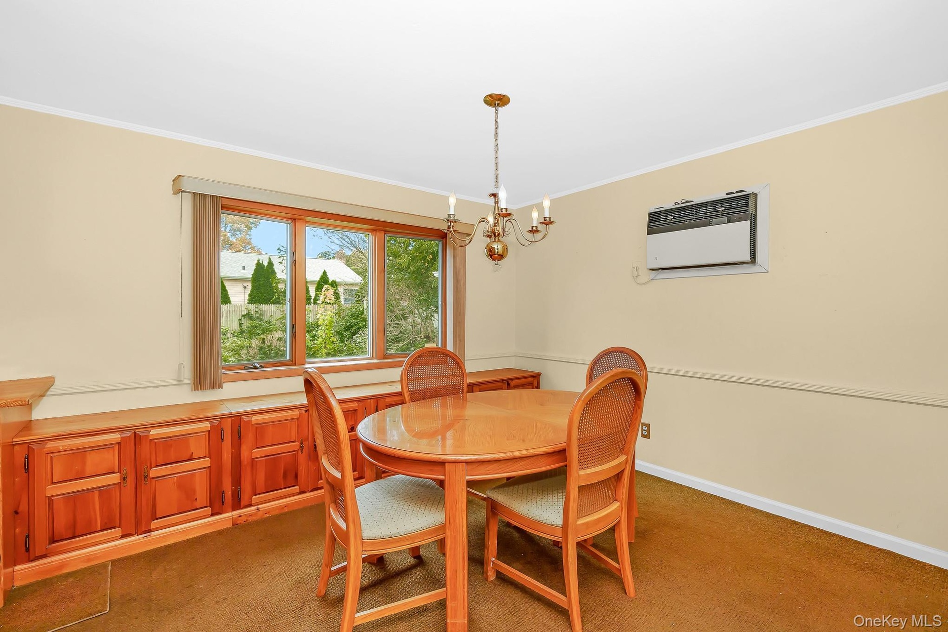 Dining area with big bay window