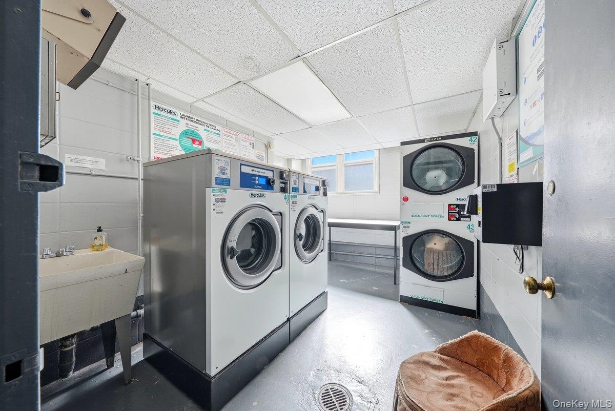 Laundry room is located on the same floor as the Apartment